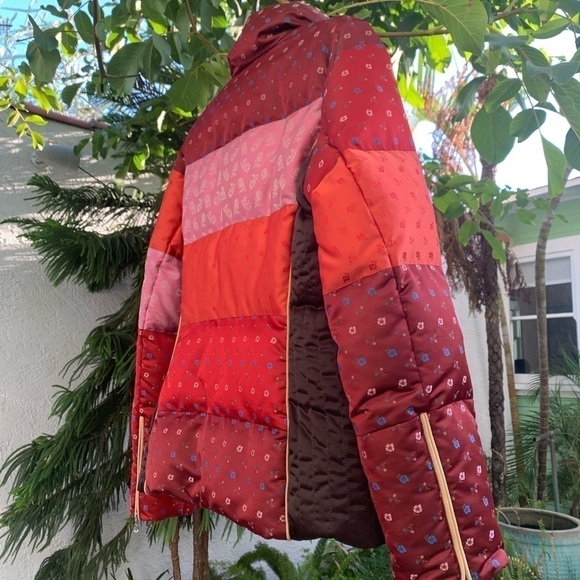 Bogner x Goan Thylmann Quilted Floral Patchwork & Leopard Print Goose Down Coat - Picture 5 of 16